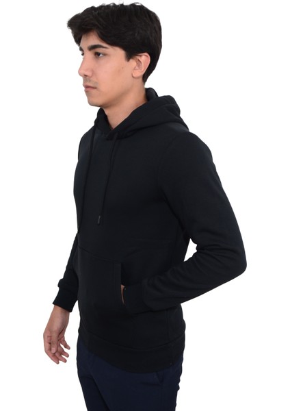 Erkek Üç Iplik Kapüşonlu Sweat