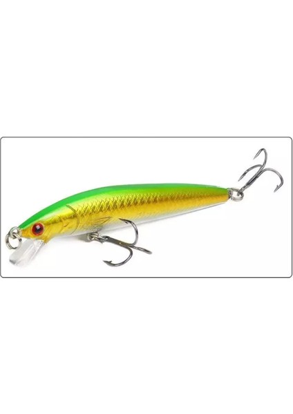 10 Adet 10CM 9gr Minnow Olta Yem Seti Rapala 1m Derinlik 10 Renk Karbon Çelik Iğne