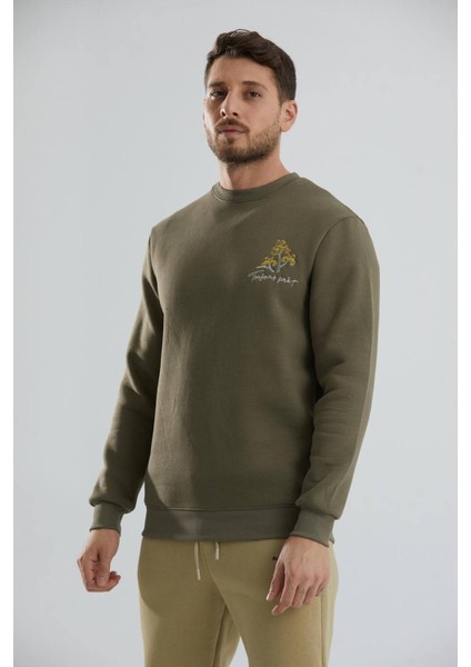 Baskılı Relax Fit Bisiklet Yaka Unisex Sweatshirt