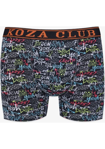 Erkek 3'lü Pamuklu Likralı Boxer