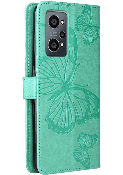 Kart Yuvası Standı Flip Pu ile Realme Gt Neo2 Manyetik Kapak Için Flip Case (Yurt Dışından)