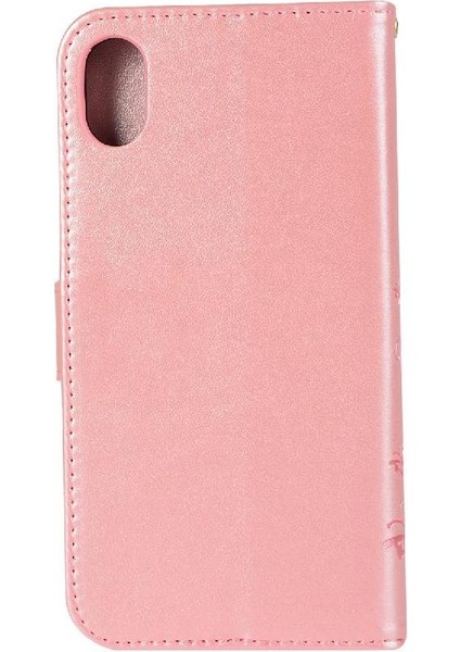 IPhone Xs Max Manyetik Kapatma Kickstand Pu Deri Bilek Için Filp Durumda (Yurt Dışından)