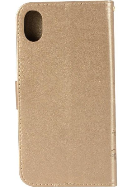 IPhone Xs Max Manyetik Kapatma Kickstand Pu Deri Bilek Için Filp Durumda (Yurt Dışından)
