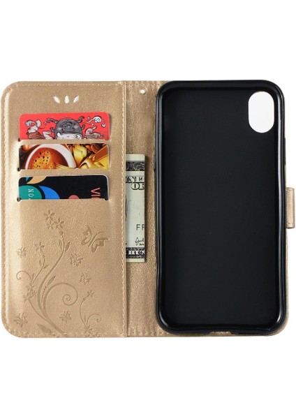 IPhone Xs Max Manyetik Kapatma Kickstand Pu Deri Bilek Için Filp Durumda (Yurt Dışından)