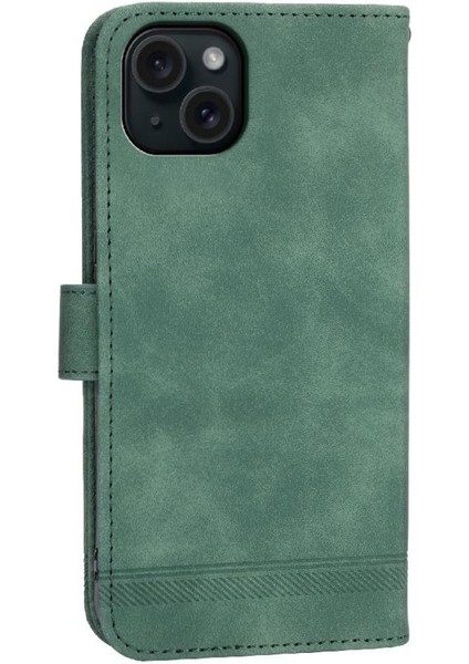 IPhone 15 Için Flip Case Artı Manyetik Kapatma Nakit Cep Premium Kart (Yurt Dışından)