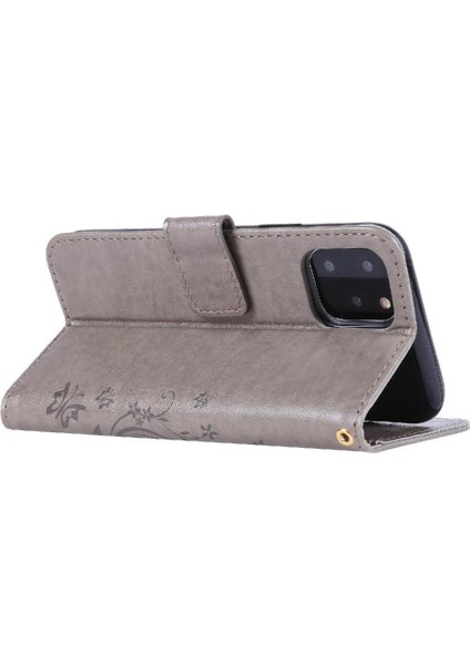 IPhone 12 Için Filp Durumda Pro Max Kart Tutucu Bilek Kayışı Pu Deri Kapatma (Yurt Dışından)