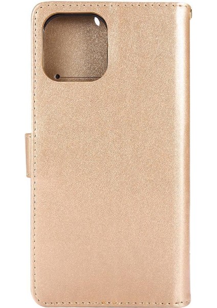 IPhone 13 Için Filp Durumda Pro Max Kickstand Kart Tutucu Pu Deri Bilek (Yurt Dışından)