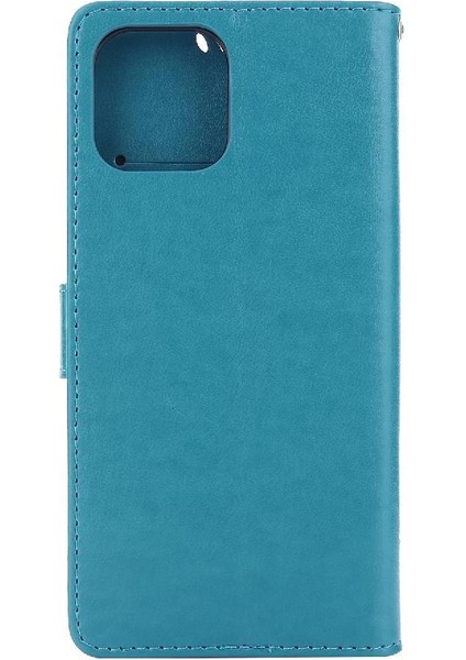 IPhone 14 Için Filp Durumda Pro Kart Tutucu Kickstand Bilek Kayışı Manyetik Pu (Yurt Dışından)