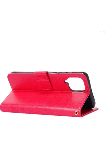 Samsung Galaxy M32 Için Filp DURUMDA/M22 Bilek Kayışı Pu Deri Kickstand Kart (Yurt Dışından) fiyatları