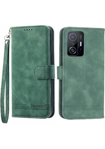Xiaomi 11T/11T Pro Bileklik Premium Manyetik Kapatma Nakit Için Flip Case (Yurt Dışından)