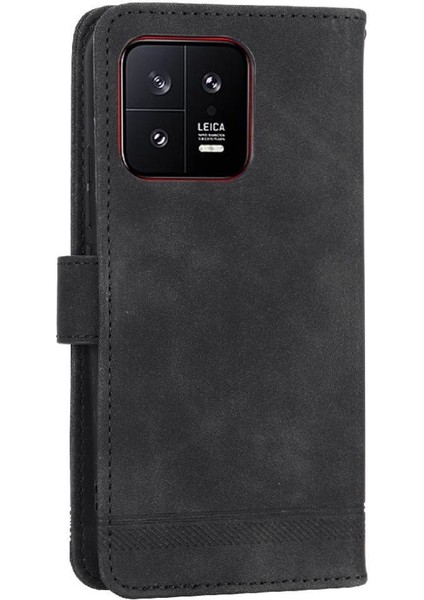 Xiaomi 13 Bileklik Nakit Cep Kartı Yuvaları Manyetik Kapatma Için Flip Case (Yurt Dışından)