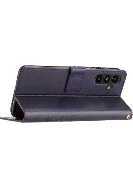 Samsung Galaxy A14 Için Filp Durumda 5g/4g Bilek Kayışı Pu Deri Kickstand (Yurt Dışından) modelleri