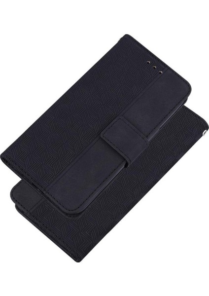 Samsung Galaxy S24 Fe Cüzdan Kapak Için Flip Case Geometrik Kabartmalı Pu (Yurt Dışından)