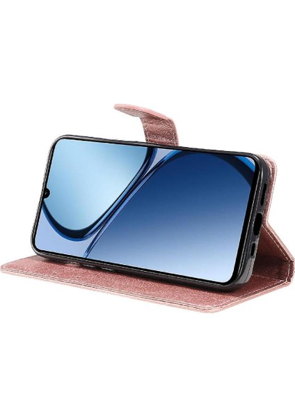 Realme C61 Klasik Düz Renk ile Yüksek Kaliteli Deri Için Flip Case (Yurt Dışından) fırsatları