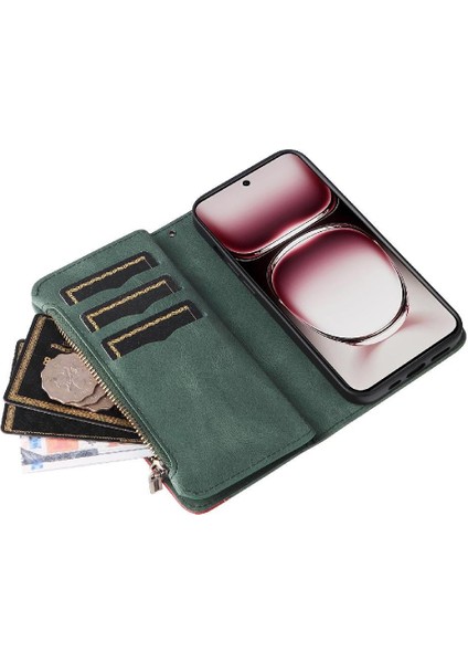 Oppo Oppo 12 Pro 5g Dokuz Kart Yuvaları Iki Renkli Dikiş Kickstand Için Kılıf (Yurt Dışından) fiyatları