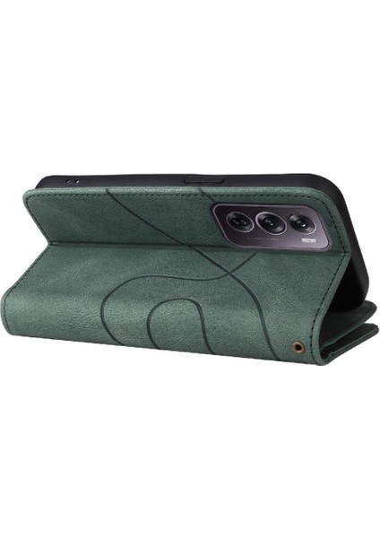 Oppo Oppo 12 Pro 5g Dokuz Kart Yuvaları Iki Renkli Dikiş Kickstand Için Kılıf (Yurt Dışından) fırsatları