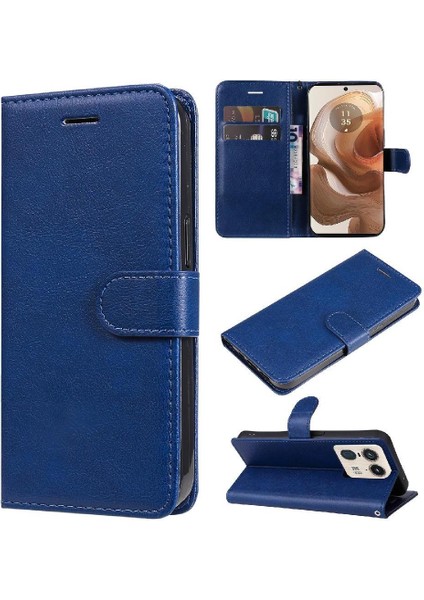 Motorola Kenar 50 Ultra 5g Için Flip Case Yüksek Kalite Deri Klasik Katı (Yurt Dışından)
