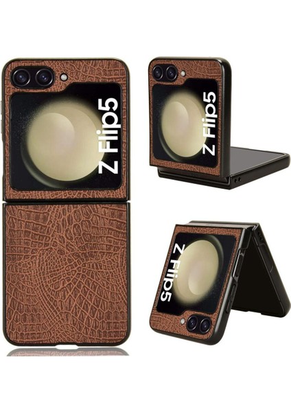 Samsung Galaxy Z Flip 5 Uyumluluk Klasik Için Şık Klasik Durumda (Yurt Dışından)
