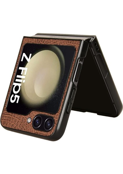 Samsung Galaxy Z Flip 5 Uyumluluk Klasik Için Şık Klasik Durumda (Yurt Dışından)