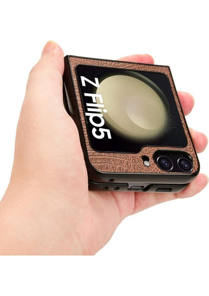 Samsung Galaxy Z Flip 5 Uyumluluk Klasik Için Şık Klasik Durumda (Yurt Dışından)