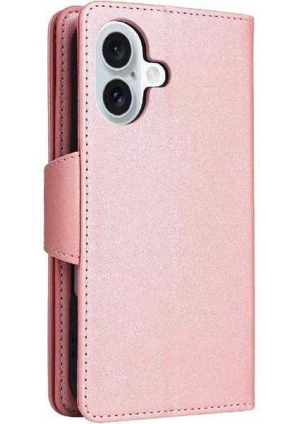 IPhone 16 Için Kılıf Fermuar Cüzdan Kapak Kart Tutucu Manyetik Deri ile (Yurt Dışından) fırsatları