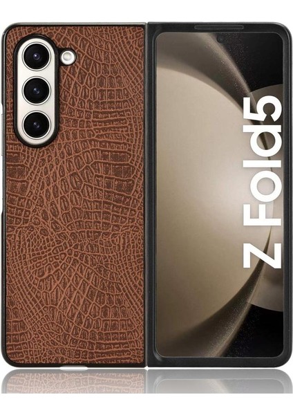 Samsung Galaxy Z Için Şık Klasik Durumda Kat 5 Klasik Timsah Moda (Yurt Dışından)