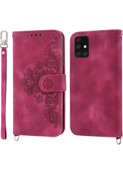 Samsung Galaxy A71 4g Çoklu Kredi Kartı Yuvaları Için Flip Case Kabartmalı (Yurt Dışından)