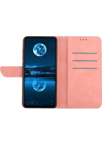 Realme C65 4g Için Flip Case Yüksek Kalite Tpu Dikiş Kabartmalı Yumuşak Pu (Yurt Dışından)