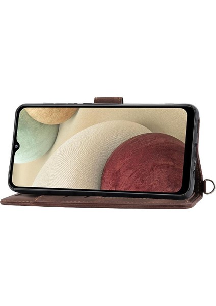 Samsung Galaxy A22 4g Kabartmalı Darbeye Dayanıklı Çoklu Kredi Için Flip Case (Yurt Dışından) fırsatları