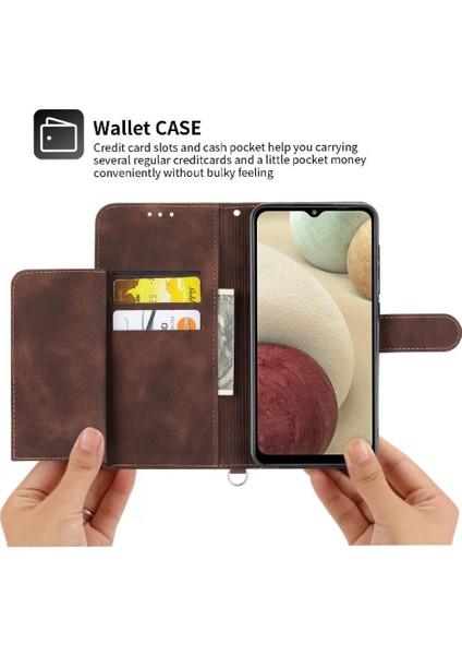 Samsung Galaxy A22 4g Kabartmalı Darbeye Dayanıklı Çoklu Kredi Için Flip Case (Yurt Dışından) indirimleri