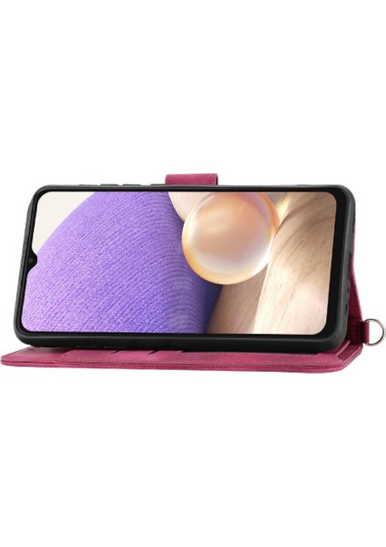 Samsung Galaxy A32 4g Darbeye Dayanıklı Bileklik Çoklu Kredi Için Flip Case (Yurt Dışından) fırsatları