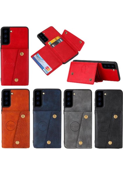 Samsung Galaxy S24 Ultra Darbeye Koruyucu Kickstand Için Cüzdan Kılıf (Yurt Dışından) modelleri