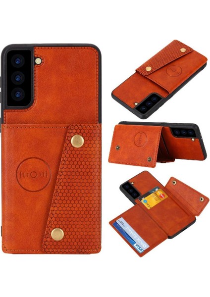 Samsung Galaxy S24 Ultra Darbeye Koruyucu Kickstand Için Cüzdan Kılıf (Yurt Dışından)
