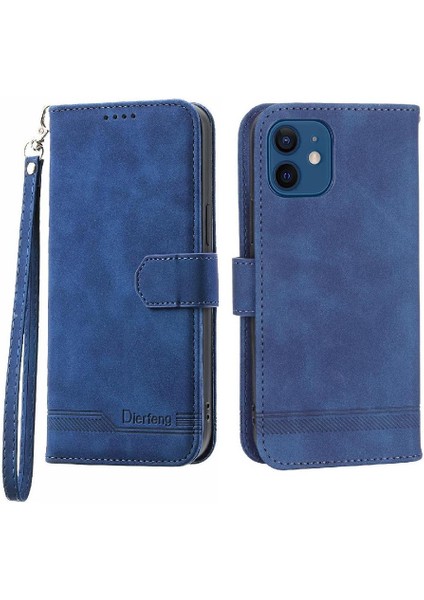 IPhone 12 Mini Manyetik Kapatma Nakit Cep Premium Kart Için Flip Case (Yurt Dışından)