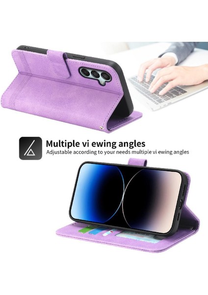Samsung Galaxy Flip Manyetik Kapatma Nakit Cep Bileklik Için Flip Case (Yurt Dışından)