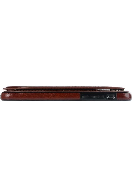Cüzdan Kılıf IPhone X/xs Kickstand Kart Yuvaları ile Pu Deri Kart (Yurt Dışından)