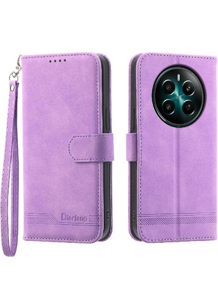 Realme 12 Artı Manyetik Kapatma Kart Yuvaları Için Flip Case Bileklik Nakit (Yurt Dışından) fırsatları