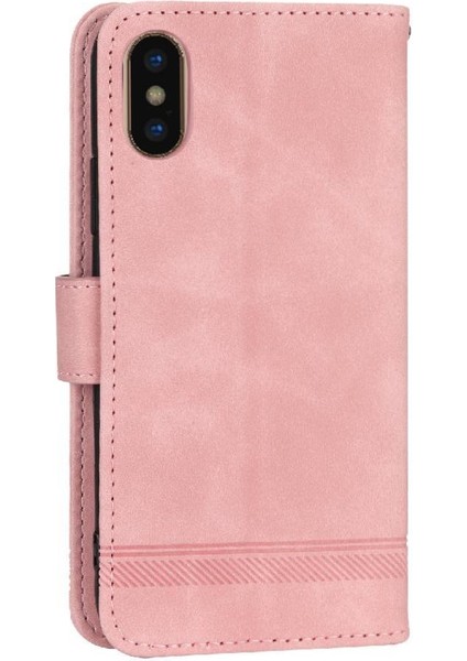 IPhone Xs Max Bileklik Manyetik Kapatma Premium Kart Yuvaları Için Flip Case (Yurt Dışından)