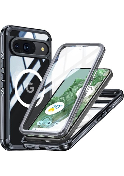 Google Pixel 9 Için Miracase Manyetik Kılıf Pet Koruyucu Film 360 Tüm ve (Yurt Dışından)