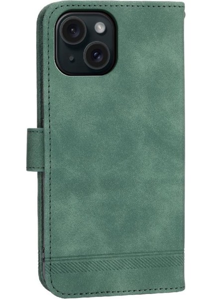 IPhone 15 Için Flip Case Premium Nakit Cep Bileklik Manyetik Kapatma (Yurt Dışından)