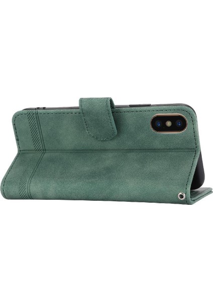 IPhone Xs Max Bileklik Manyetik Kapatma Premium Kart Yuvaları Için Flip Case (Yurt Dışından)