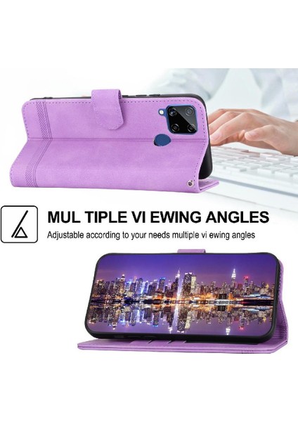 Realme C25/C15 Manyetik Kapatma Premium Nakit Cep Kartı Için Flip Case (Yurt Dışından) fırsatları