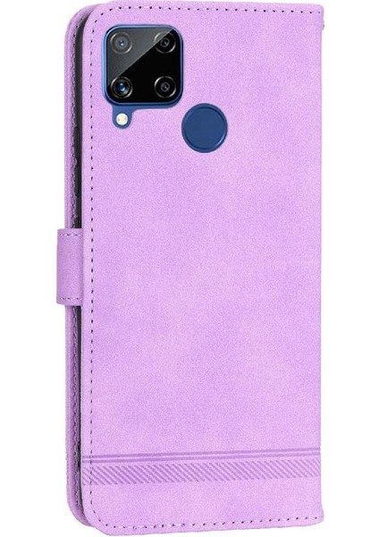 Realme C25/C15 Manyetik Kapatma Premium Nakit Cep Kartı Için Flip Case (Yurt Dışından) indirimleri