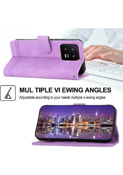 Xiaomi 13 Bileklik Nakit Cep Kartı Yuvaları Manyetik Kapatma Için Flip Case (Yurt Dışından)