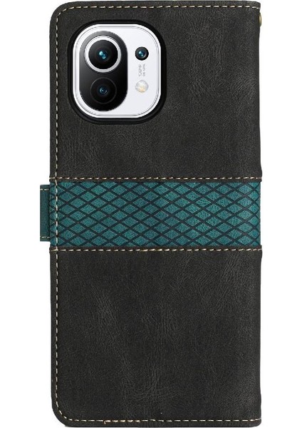 Cüzdan Kılıf Için Xiaomi 11 Lite 5g Ne Kart Yuvası Kickstand Manyetik Kapatma (Yurt Dışından)