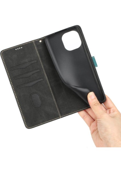 Cüzdan Kılıf Için Xiaomi 11 Lite 5g Ne Kart Yuvası Kickstand Manyetik Kapatma (Yurt Dışından)