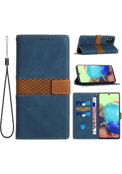 Samsung Galaxy A71 5g Için Cüzdan Durumda Çizilmeye Dayanıklı Bilek Kayışı Kartı (Yurt Dışından)