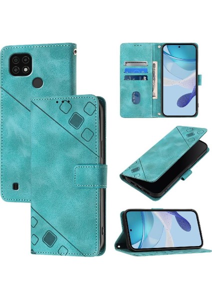 Realme C21 Için KILIF/G11 Manyetik Deri Kart Tutucu Cüzdan Kapak Çevirin (Yurt Dışından)