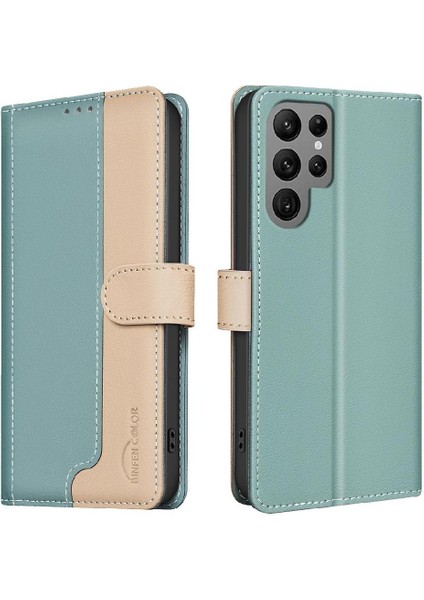 Samsung Galaxy S24 Ultra Darbeye Dayanıklı Tpu Iç Kabuk Rfıd Için Flip Case (Yurt Dışından)