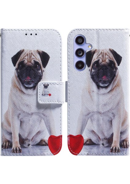 Samsung Galaxy S24 Artı Kart Yuvaları Için Flip Case Manyetik Kapatma Boyalı (Yurt Dışından)